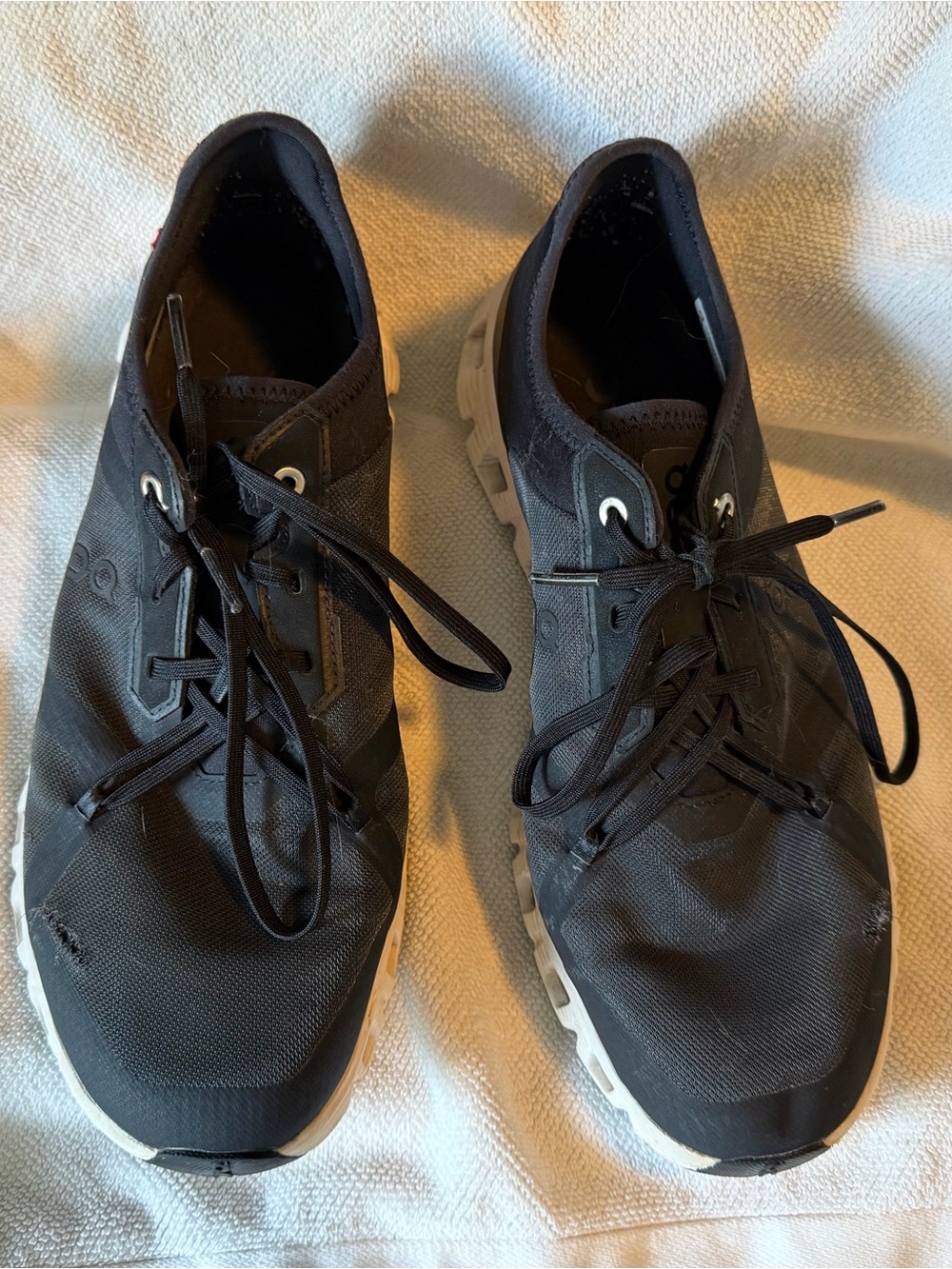 On Running Women's Black and White Sneakers